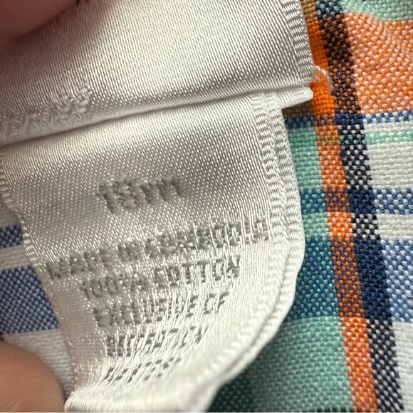 Big Wave Surf Boys Plaid Overalls 18M Adjustable Straps Colorful Summer Romper - Picture 5 of 5